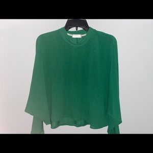 Green Vestique Sweater